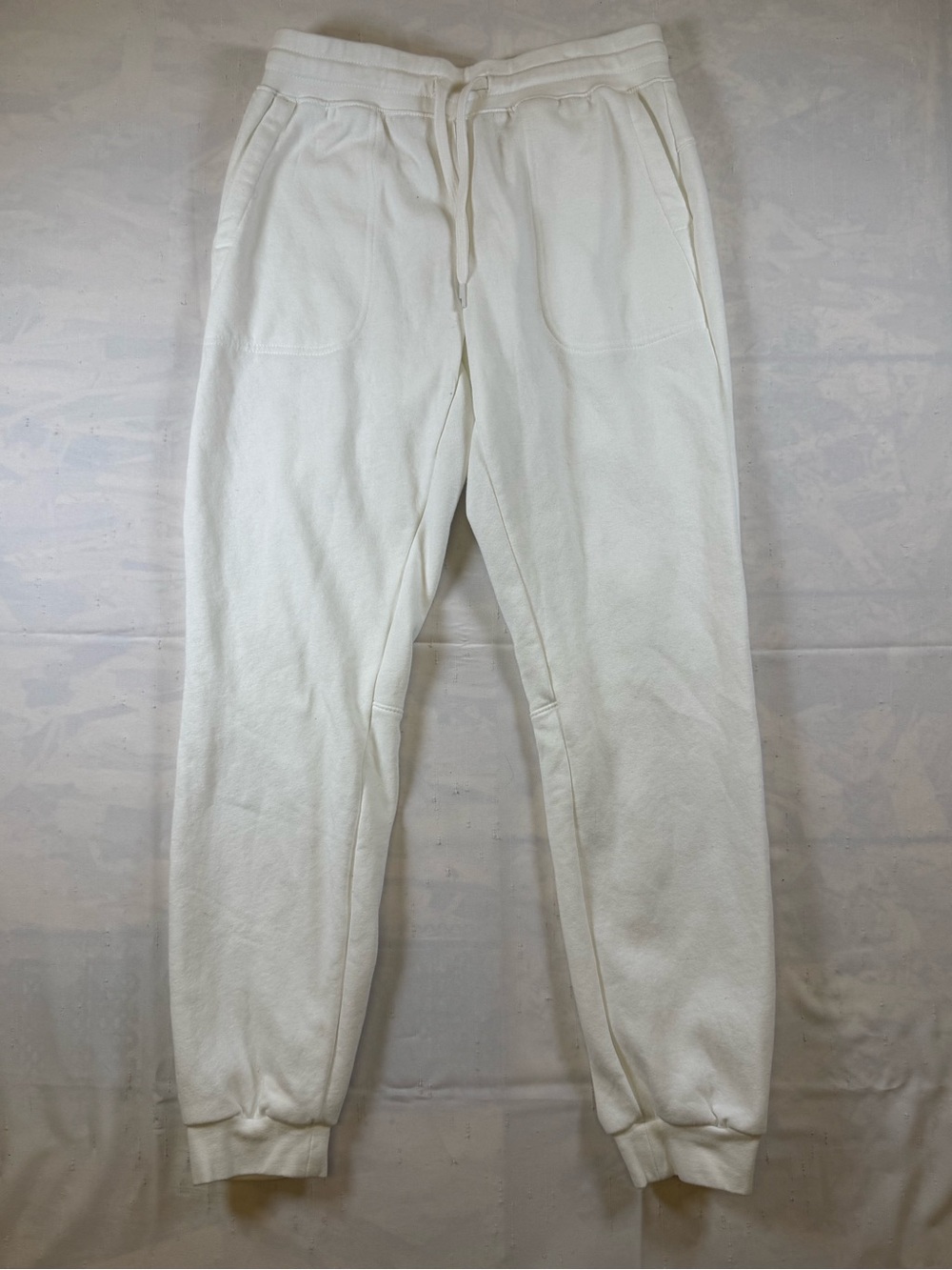 Columbia White Fleece Drawstring Joggers